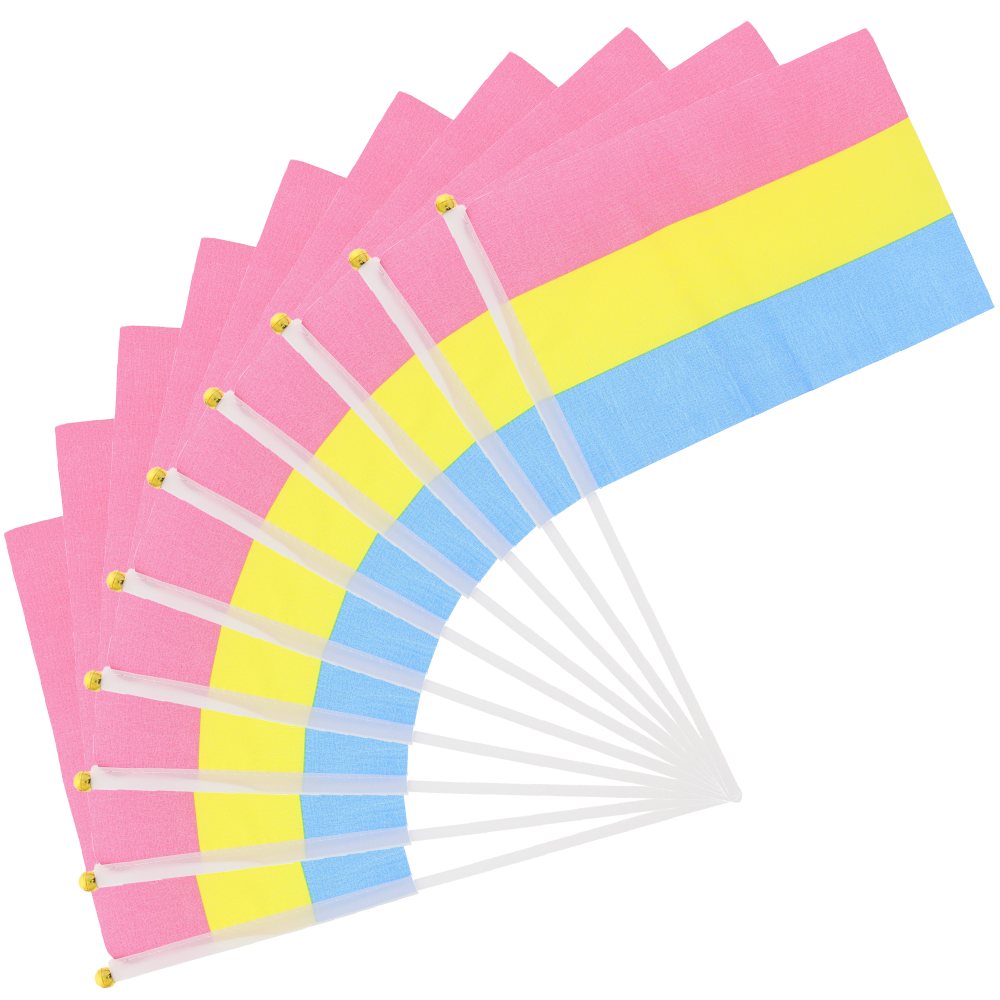 Zac's Alter Ego - Handheld Pansexual 30 x 16.5cm Flagge - Mehrfarben